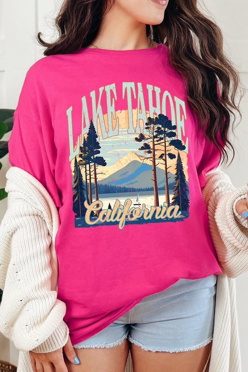 5000-E3059 Lake Tahoe Graphic Heavy Cotton Tee $9