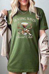US3001P-E3191 Hunting Wives Social Club Graphic Plus Tee $16