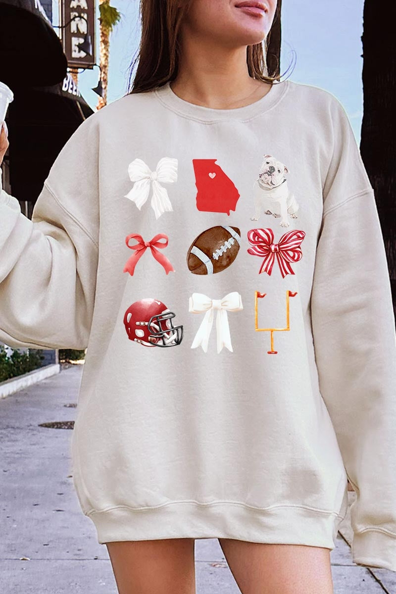 UL180P-E3080 Georgia Football Graphic Plus Sweatshirt $25