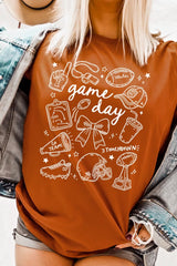 US3001P-E3081 Football Doodles Graphic Plus Tee $16