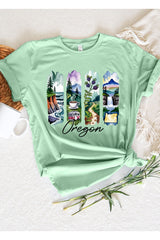 US3001-E3061OR Oregon State Brushstroke Graphic Tee $12.5