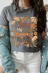 US3001-E3136 Take Me To The Pumpkin Patch Graphic Tee $12.5