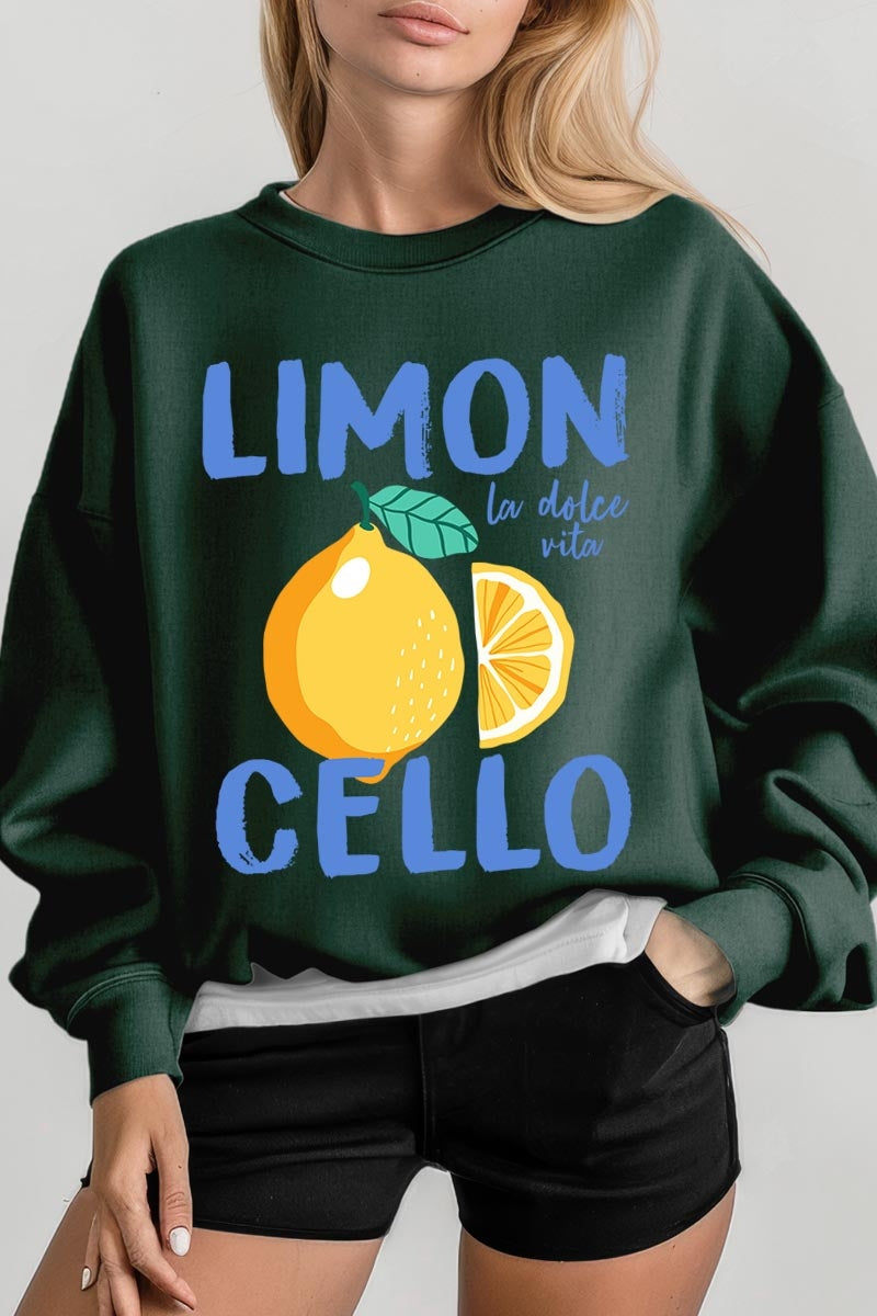 UL180P-E3056 Limoncello Graphic Plus Sweatshirt $25