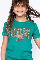 US3001Y-E3131Z Football Game Day Camo Kids Graphic Tee $11