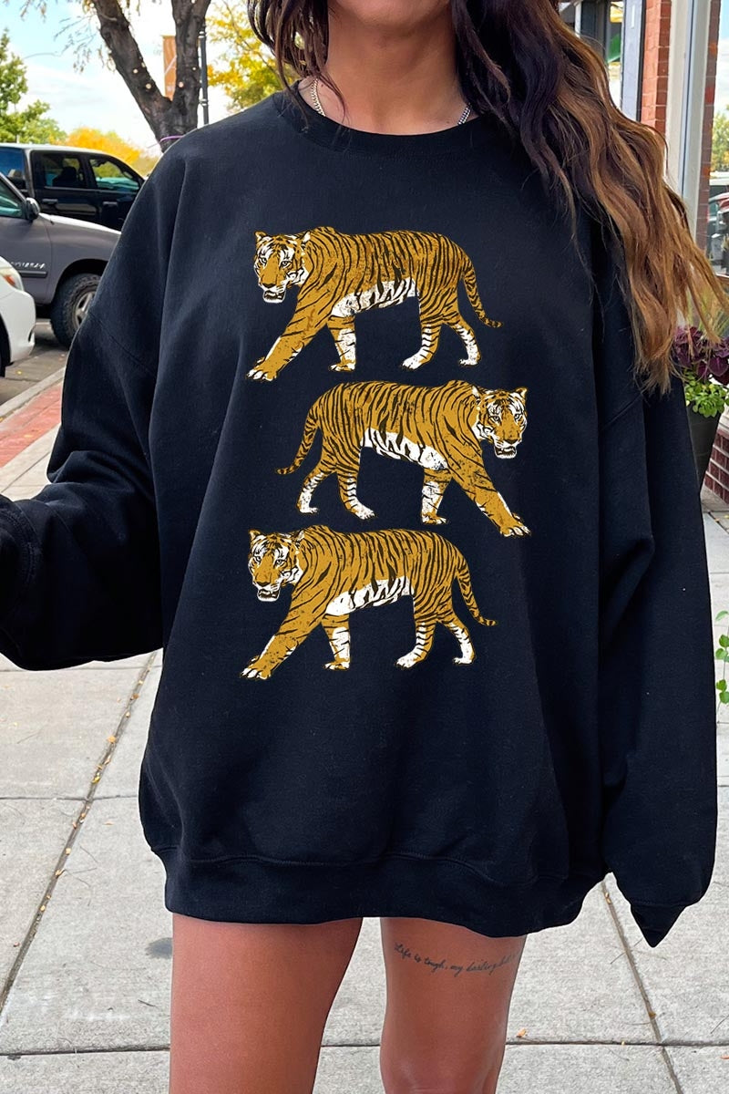 UL180-E3104 Retro Tigers Graphic Sweatshirt $20