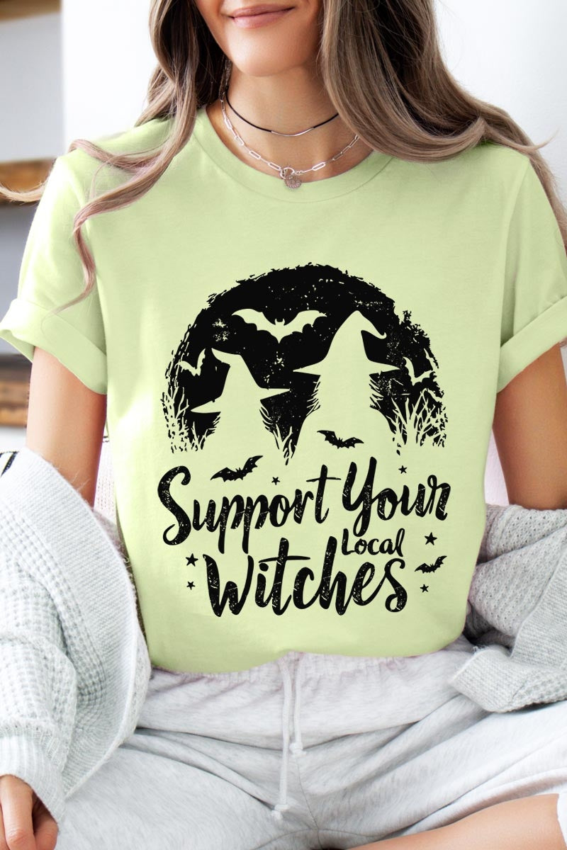 US3001-E3161 Local Witches Halloween Graphic Tee $12.5