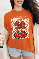 5000P-E3196 Cherry Ornament Christmas Graphic Plus Heavy Cotton Tee $12.75