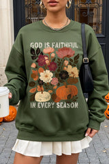 UL180P-E3171 Faithful In Every Season Graphic Plus Sweatshirt $25
