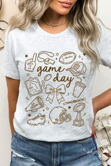 US3001P-E3081 Football Doodles Graphic Plus Tee $16
