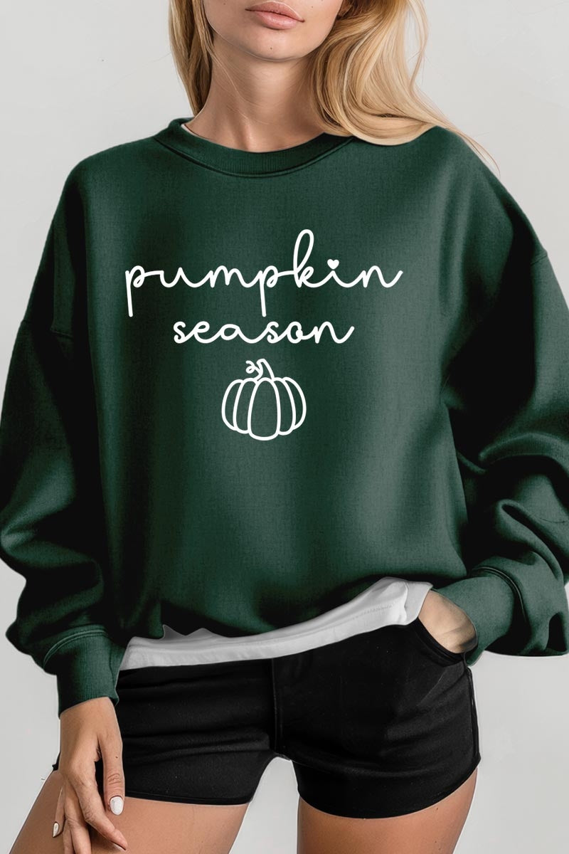 UL180P-E3152 Pumpkin Season Graphic Plus Sweatshirt $25