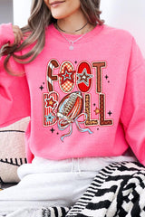 UL180-E3053 Brushstroke Football Graphic Sweatshirt $20