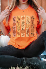US3001P-E3110 Brushstroke Boho Fall Graphic Plus Tee $16