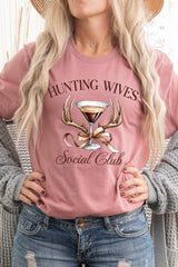 US3001-E3191 Hunting Wives Social Club Graphic Tee $12.5