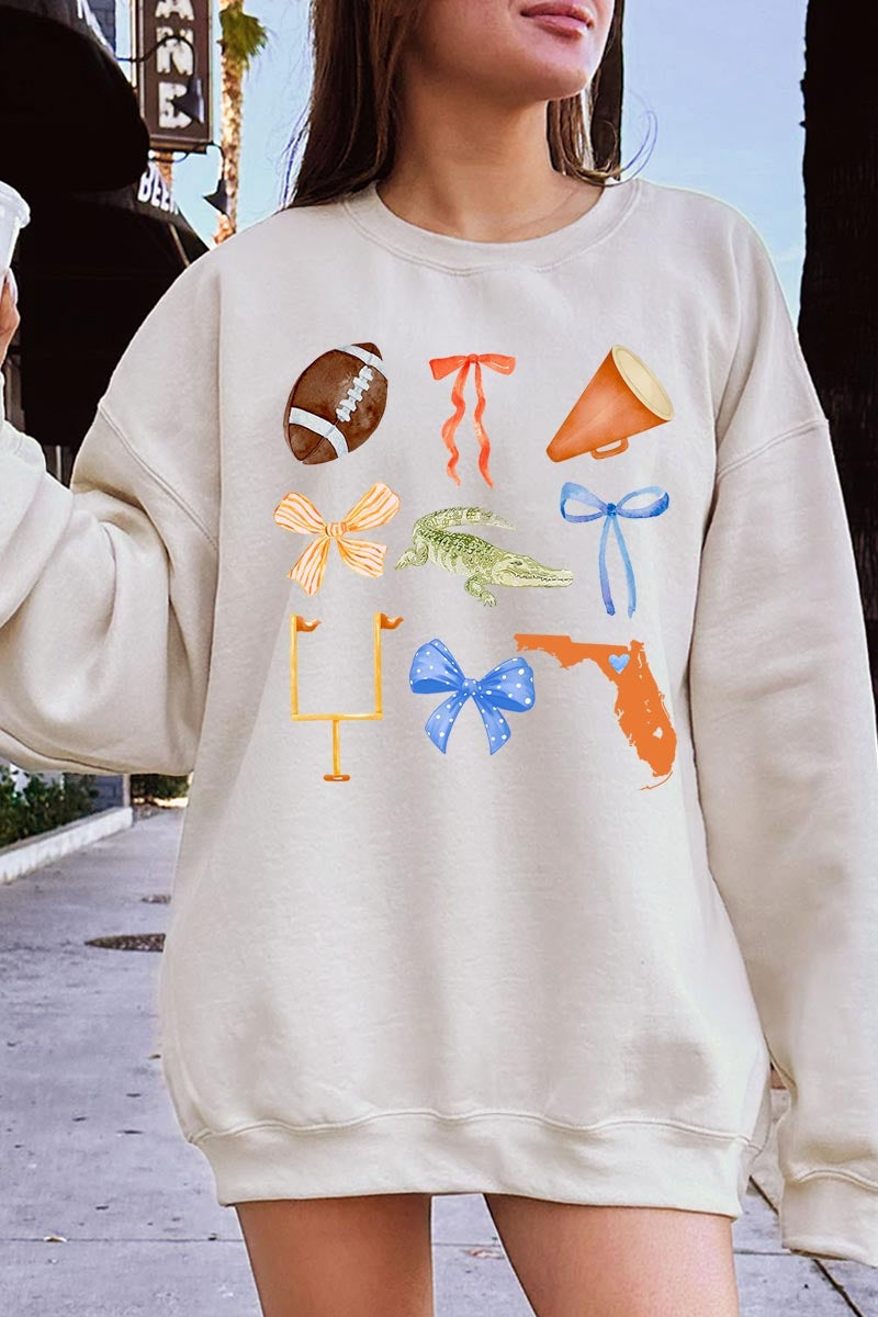 UL180P-E3078 Florida Football Graphic Plus Sweatshirt $25