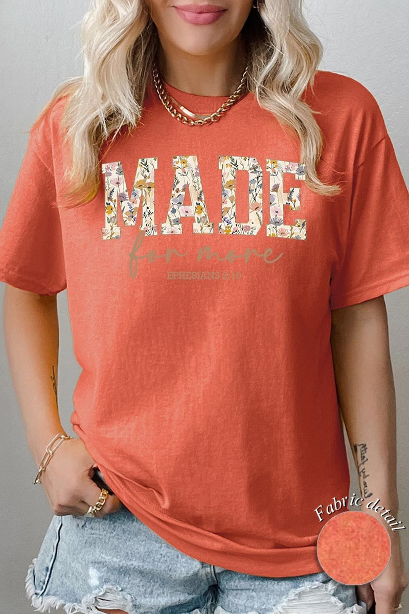 5000-E3068 Made for More Faith Graphic Heavy Cotton Tee $9