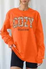UL240-E3082 Cozy Season Graphic Long Sleeve Tee $13.75