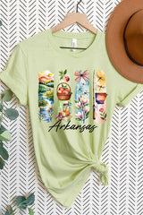 US3001P-E3061AR Arkansas State Brushstroke Graphic Plus Tee $16