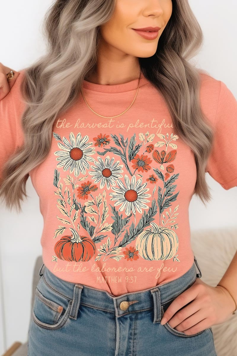 US3001-E3173 Faith Harvest Graphic Tee $12.5