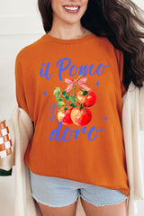 5000P-E3070 Il Pomodoro Tomato Graphic Plus Heavy Cotton Tee $12.75