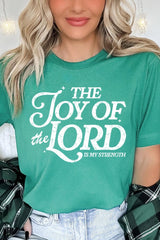 US3001P-E3179 Joy of the Lord Graphic Plus Tee $16