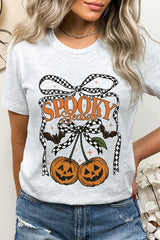 US3001-E3085 Pumpkin Cherries Graphic Tee $12.5