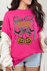 5000-E3085 Pumpkin Cherries Graphic Heavy Cotton Tee $9