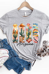 US3001-E3061AZ Arizona State Brushstroke Graphic Tee $12.5