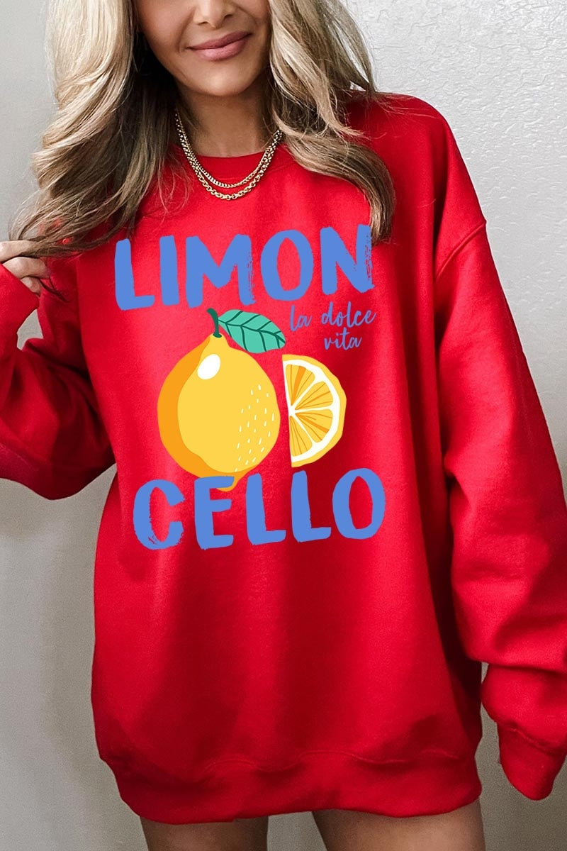 UL180P-E3056 Limoncello Graphic Plus Sweatshirt $25