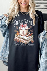5000P-E3205 Dear Santa Books Graphic Plus Heavy Cotton Tee $12.75