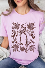 US3001-E3162 Fall Pumpkin Graphic Tee $12.5