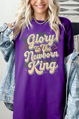 5000P-E3220 Glory to the Newborn King Graphic Plus Heavy Cotton Tee $12.75