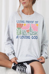 UL240-E3066 Living Proof of a Loving God Long Sleeve Tee $13.75