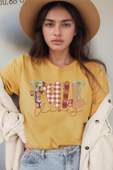 US3001-E3071 Fall Vibes Rustic Script Graphic Tee $12.5