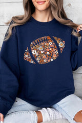 UL180-E3133 Floral Football Graphic Sweatshirt $20