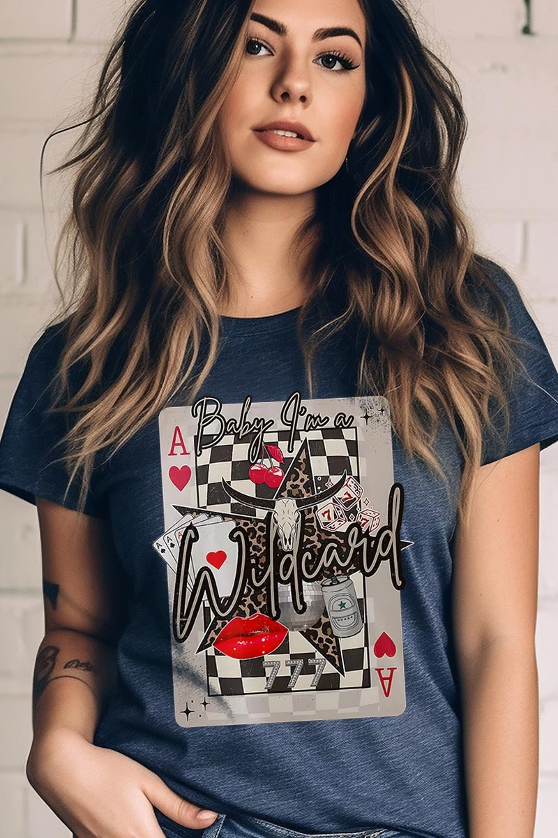 US3001-E3099 Retro Wildcard Graphic Tee $12.5