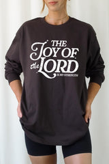 UL240-E3179 Joy of the Lord Graphic Long Sleeve Tee $13.75
