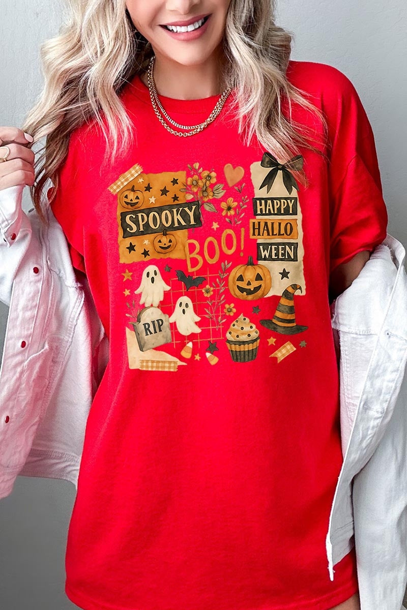 5000-E3084 Halloween collage Graphic Heavy Cotton Tee $9