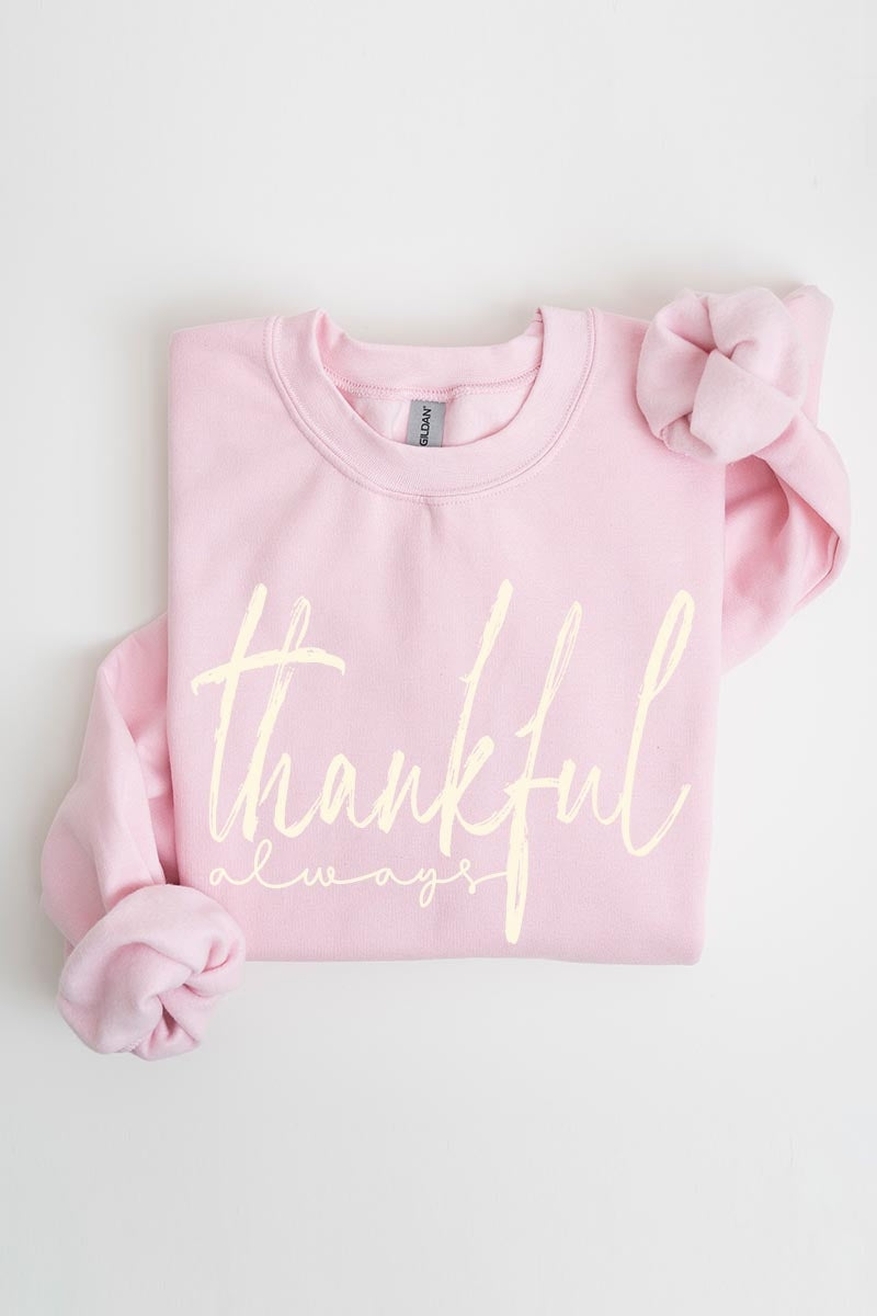 UL180-E3170 Thankful Graphic Sweatshirt $20