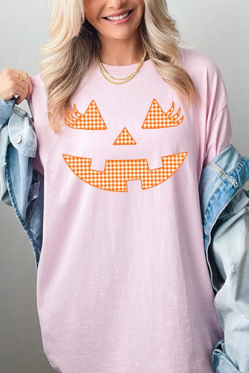 5000-E3148 Cute Pumpkin Halloween Graphic Heavy Cotton Tee $9
