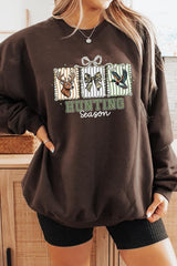 UL180P-E3192 Deer & Duck Hunting Season Graphic Plus Sweatshirt $25