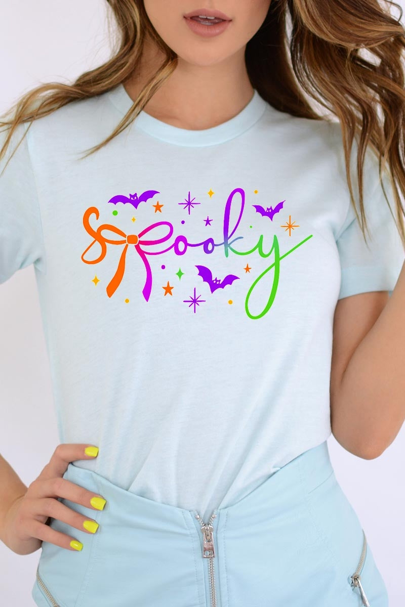 US3001P-E3109 Spooky Halloween Graphic Plus Tee $16