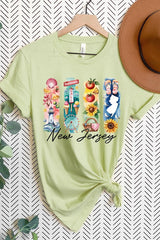 US3001P-E3061NJ New Jersey State Brushstroke Graphic Plus Tee $16