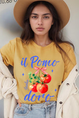 US3001-E3070 Il Pomodoro Tomato Art Graphic Tee $12.5