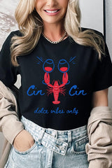 US3001-E3069 Cin Cin Lobster Celebration Graphic Tee $12.5