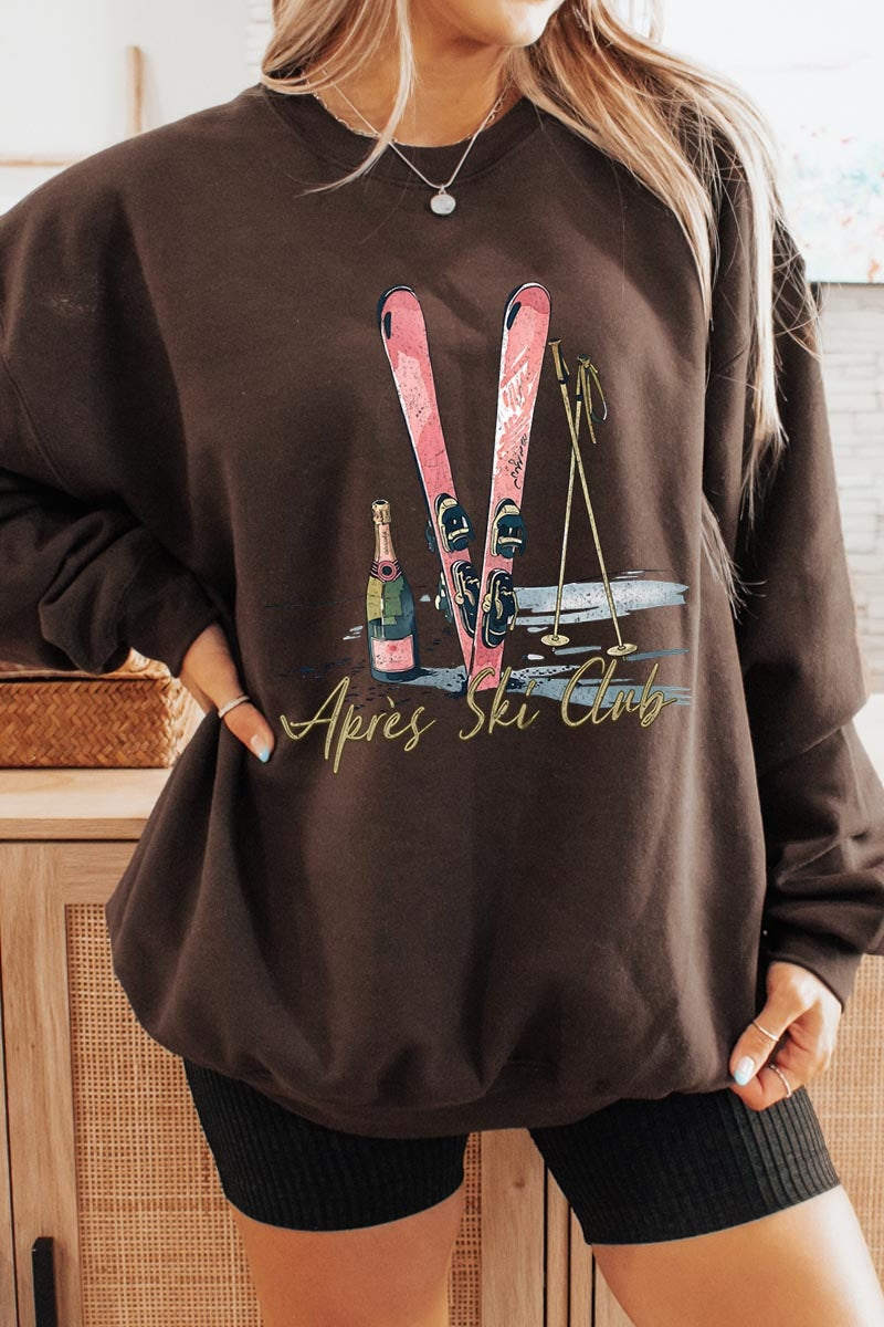 UL180P-E3187 Apres Ski Club Graphic Plus Sweatshirt $25