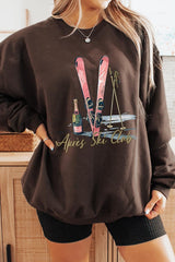 UL180-E3187 Apres Ski Club Graphic Sweatshirt $20