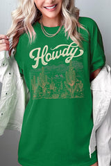 5000P-E3095 Howdy Desert Western Graphic Plus Heavy Cotton Tee $12.75
