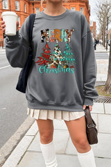 UL180-E3200 Merry Christmas Trees Graphic Sweatshirt $20