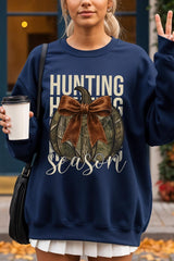 UL180-E3190 Hunting Pumpkin Bow Graphic Sweatshirt $20