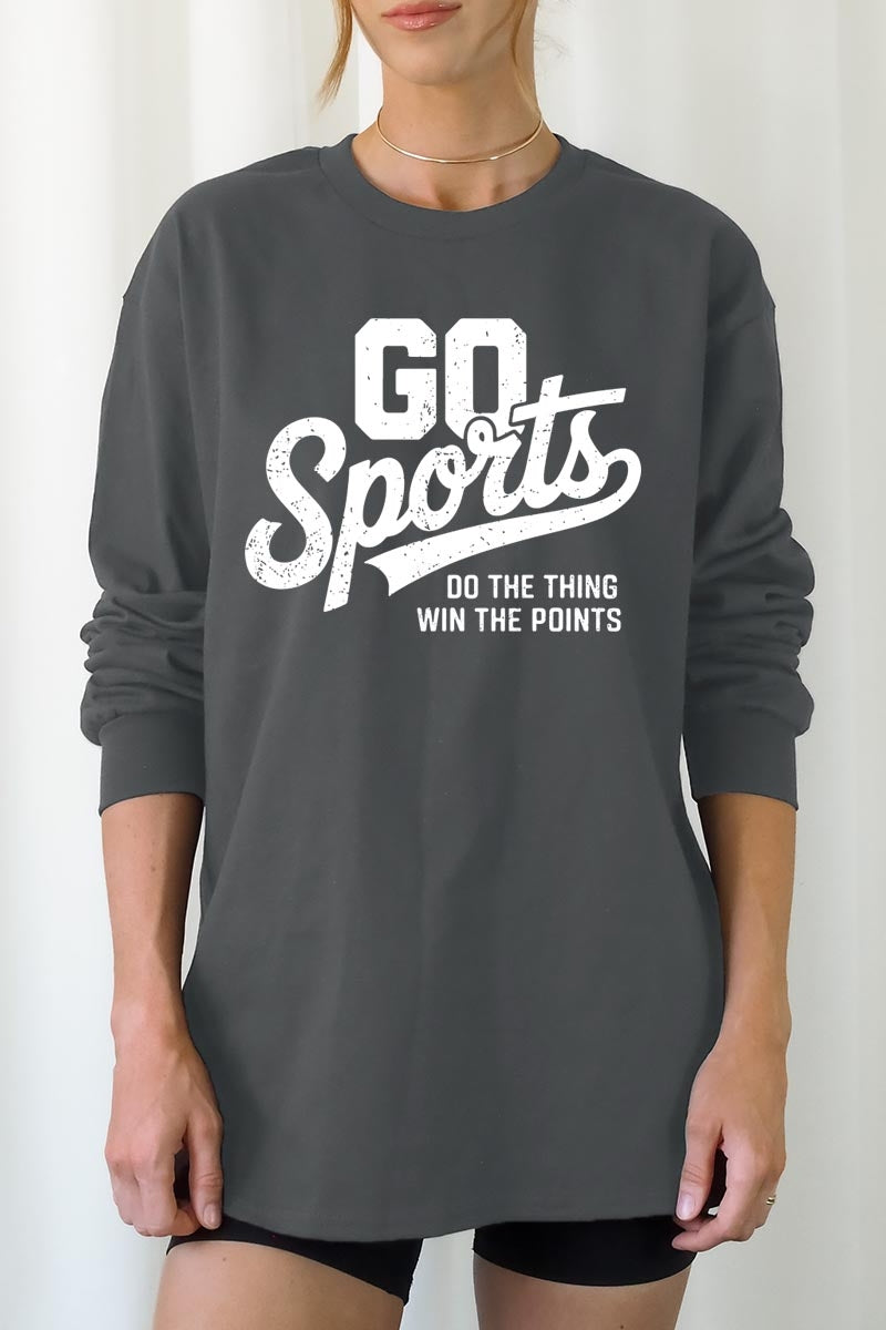 UL240P-E3103 Go Sports Graphic Plus Long Sleeve Tee $17